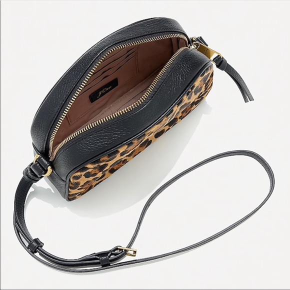 J. Crew Devon leather calf hair camera bag - Picture 3 of 11